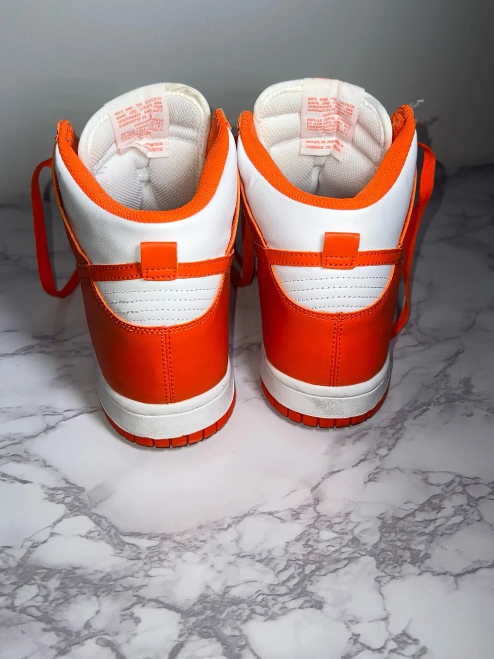 Nike Women’s High-Top Sneakers - White & Orange